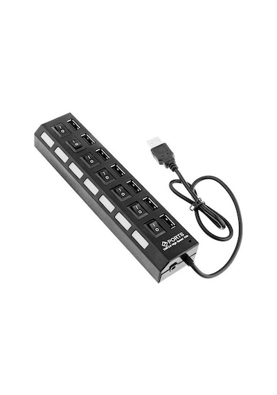 Lunatic 7448 7 Port Usb Hub Switch 40 Cm Çoklayıcı Çoğaltıcı Usb 2.0 - 480 Mbit/sn Veri Aktarım Hızı