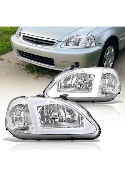 Honda Civic 1999-2001 Krom Usdm Ledli Ön Far