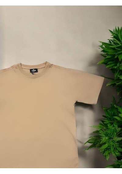 Carinos Erkek Çocuk Basic Pamuklu Tshirt-14555 Kahverengi