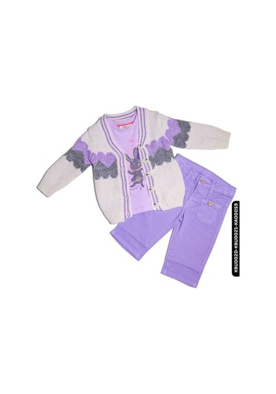 Xo Kids Kız Bebek Sweatshirt 6-24 Ay 20609 Lila