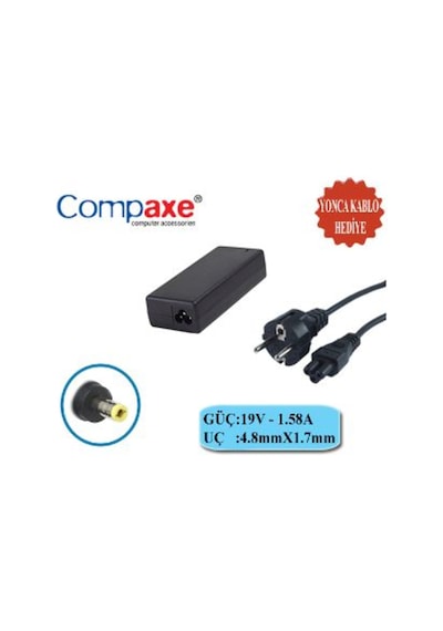 Compaxe Cnh-158 Hp 30W 19V 1.58A 4.8 1.7 Notebook Adaptörü