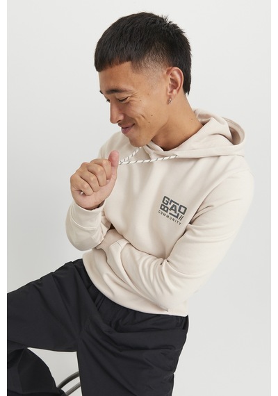 Jack & Jones Erkek Sweat 12242225 Açık Bej
