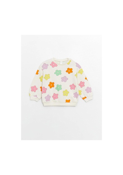 LC Waikiki Lcw Baby Bisiklet Yaka Uzun Kollu Baskılı Kız Bebek Sweatshirt Ve Tayt 2'li Takım Ecru Prınted 2 LC Waikiki Lcw Baby Bisiklet Yaka Uzun Kollu Baskılı Kız Bebek Sweatshirt Ve Tayt 2'li Takım Ecru Prınted 2