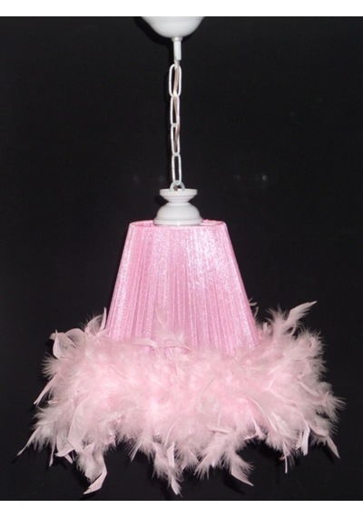 Pembe Tüylü Avize
