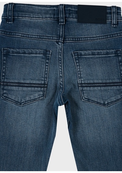 Hugo Boss Çocuk Kot Pantolon 24710/z07 Stone Mavi