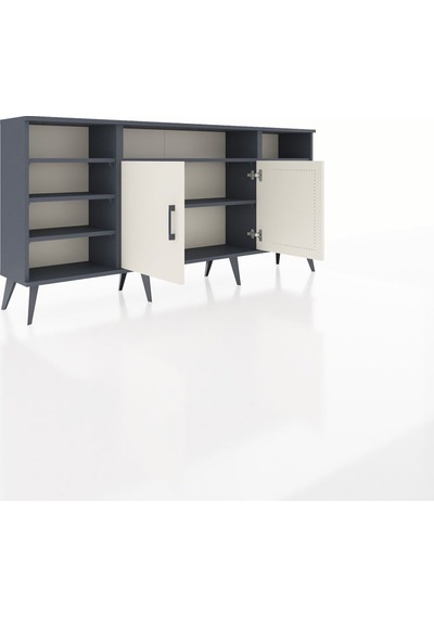 Arges Konsol 8 Raflı 2 Kapaklı 176x30x83 Antrasit-aytaşı/antrasit Aytaşı/antrasit Arges Konsol 8 Raflı 2 Kapaklı 176x30x83 Antrasit-aytaşı/antrasit Aytaşı/antrasit