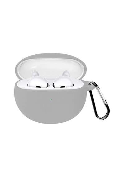 Microsonic Oppo Enco Air Uyumlu Mat Silikon Kılıf Gri
