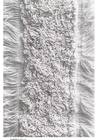 40 Cm Peluş Mop Mikrofiber Toz Toplayıcı Nemli & Kuru Zemin Temizlik Mop Bezi Beyaz