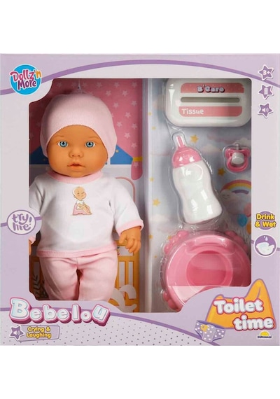 1030141 Sesli Tuvalet Zamanı Bebek Seti 32 Cm -nessiworld