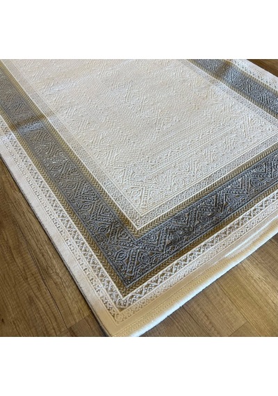 Hoom Rugs Valeria 1074 Bej Mikrofiber Antibakteriyel Modern Halı Bej