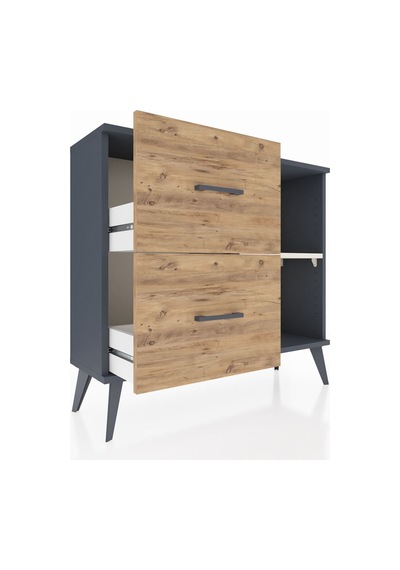 Arges Şifonyer Tek Raflı 2 Çekmeceli 88x30x80 Antrasit-aytaşı/çam Aytaşı/çam Arges Şifonyer Tek Raflı 2 Çekmeceli 88x30x80 Antrasit-aytaşı/çam Aytaşı/çam