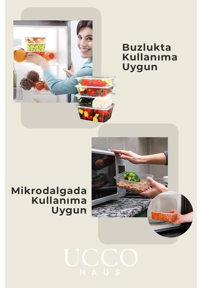 20 10+10 Adet Ekonomik Saklama Kabı Seti 10x650 Ml 10x1000 Ml Mikrodalga Buzluk Dondurucu Erzak Şeffaf