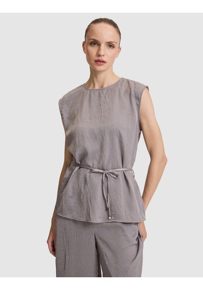 Pierre Cardin Kadın Açık Gri Kısa Kollu Bluz 50324060-vr001