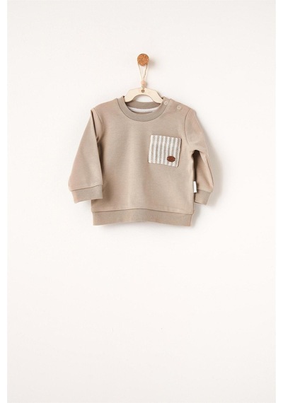 Andywawa Bebek Tinny's Sheeps Alt Üst Takım Bej Ac26160 Beige