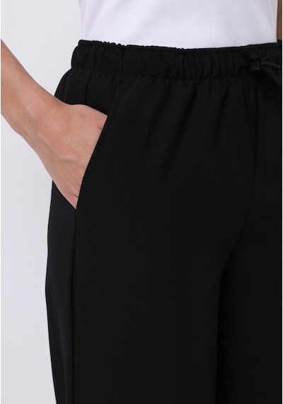 Colin's Colins Regular Fit Yüksel Bel Geniş Paça Kadın Siyah Pantolon Cl1075609 Q1.v1 Blk Siyah