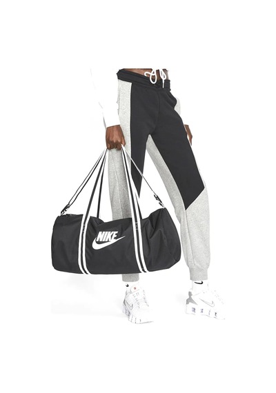 Nike Heritage Duff 30 Lt Unisex 53,5cm X 25,5cm X 25,5cm Günlük Stil Çanta Siyah Siyah