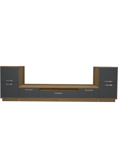Decoraktiv Trio On2 Mdf Tv Ünitesi Tv Sehpası - Pera Antrasit Antrasit - Açık Ceviz Decoraktiv Trio On2 Mdf Tv Ünitesi Tv Sehpası - Pera Antrasit Antrasit - Açık Ceviz