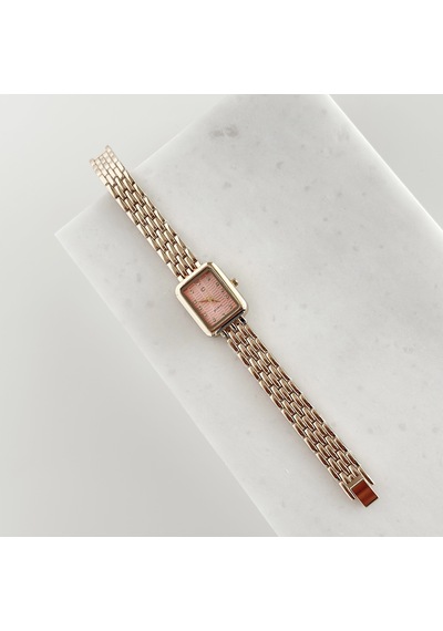 Odro Gold Saat Pembe Çok Renkli