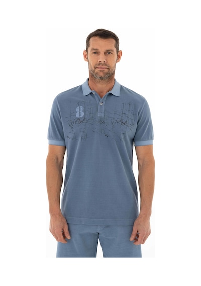 AR-MA Arma Erkek Regular Fit Parça Boyama Polo Yaka Tişört 001