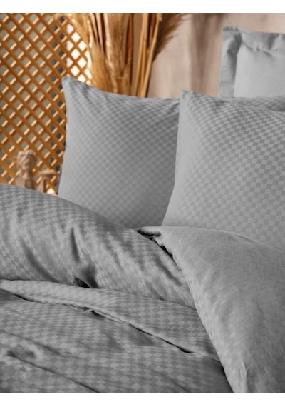 Cotton Box Plain Çift Kişilik Nevresim Takımı Gri