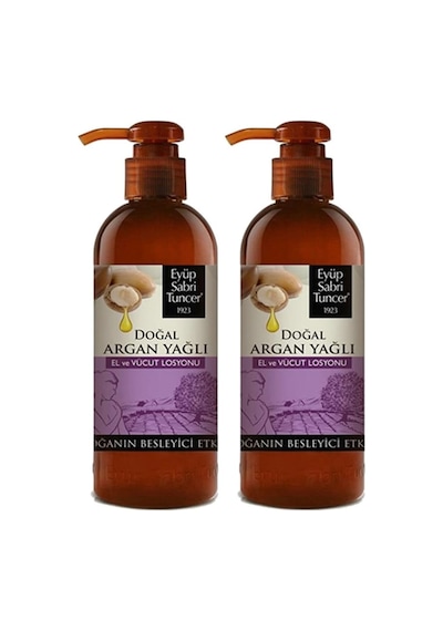 Eyüp Sabri Tuncer Doğal Argan Yağlı El ve Vücut Losyonu 2 x 250 ML