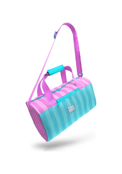Coral High Turkuaz Pembe Çizgili Spor Çantası 27521 Turkuaz