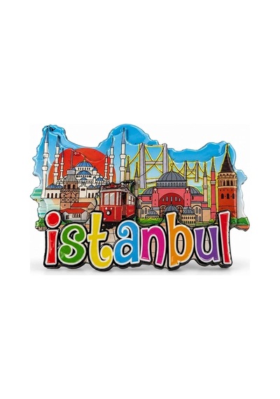 İstanbul Temalı Ahşap Buzdolapı Süsü Magnet Alk5937 01
