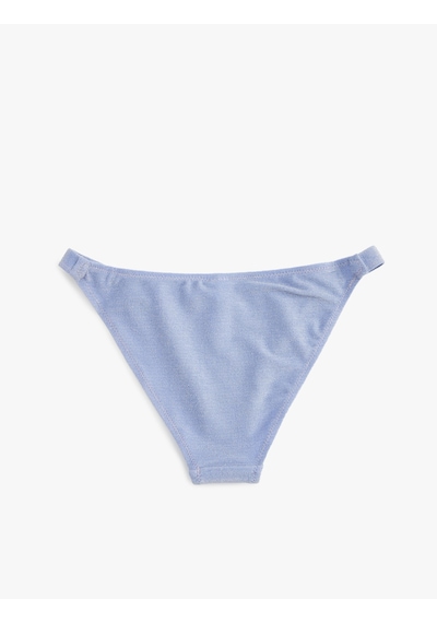 Koton Parıltılı Slip Bikini Altı Astarlı Lila 4sak00102mm