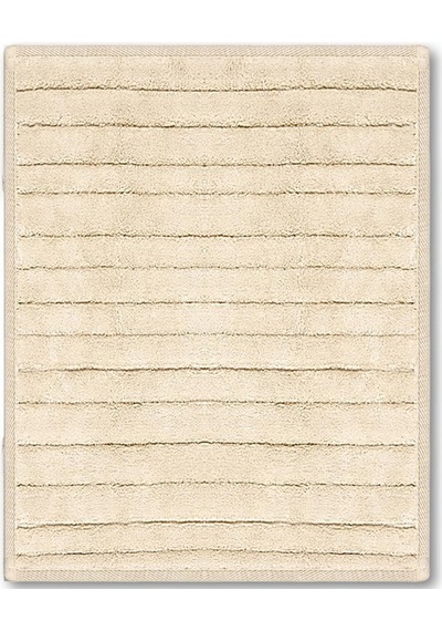 Lines Doğal Pamuklu 2'li Banyo Paspas Seti 60x100+50x60 Cm Bej
