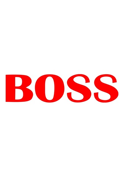 Boss Araba Sticker 17x17 Cm Kırmızı