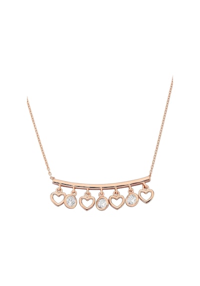 925 Ayar Gümüş Rose Kalp Figürlü Kolye - 23181001 Rose Gold