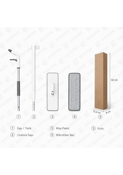 Kendinden Sıkmalı Kendini Temizleyen Mikrofiber Mop Su Hazneli Yer Mopu Fayans Duvar Yüzey Temizlik