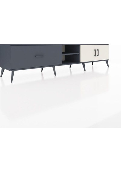 Hyperion Tv Ünitesi 2 Raflı Tek Çekmeceli 2 Kapaklı 220x44x51 Antrasit-aytaşı/antrasit Aytası/antrasıt - Antrasıt Hyperion Tv Ünitesi 2 Raflı Tek Çekmeceli 2 Kapaklı 220x44x51 Antrasit-aytaşı/antrasit Aytası/antrasıt - Antrasıt