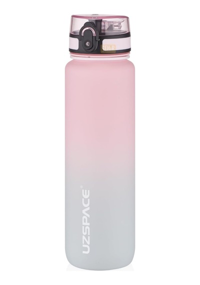 Uzspace 1000ml Çift Renkli Sızdırmaz Bpa İçermez Kilitlenebilir Kapaklı Motivasyonel Tritan Su Matarası Pembe-gri Çok Renkli Uzspace 1000ml Çift Renkli Sızdırmaz Bpa İçermez Kilitlenebilir Kapaklı Motivasyonel Tritan Su Matarası Pembe-gri Çok Renkli