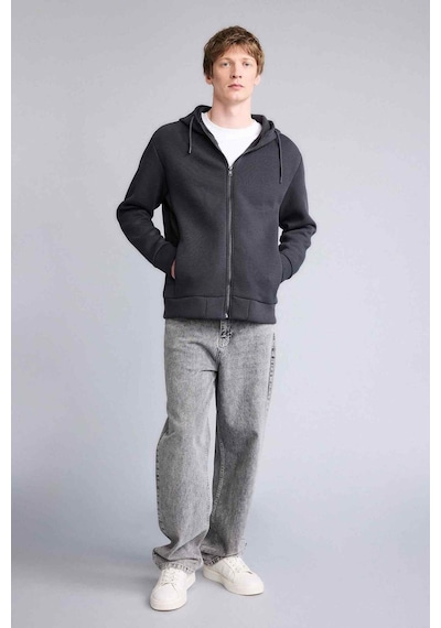 Defacto Kapüşonlu Fermuarlı Sweatshirt G9103AX26SM