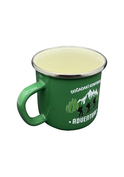 Orcamp Retro Emaye Kupa Bardak Adventure Yeşil Out-1900
