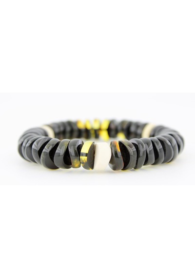 Kehribar Bileklik Özel Tasarım Ambergold Blk23-64 Çok Renkli
