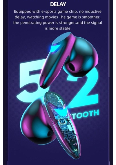 G10 Bluetooth Oyuncu Kulaklık Düşük Gecikmeli Kablosuz Dokunmatik Gaming Bluetooth Oyuncu Ku
