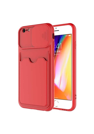 Apple Uyumlu iPhone 6 Kılıf Zore Kartix Kapak Kırmızı