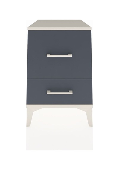 Kronos Komodin 2 Çekmeceli 44x59x64 Aytaşı-antrasit Aytaşı