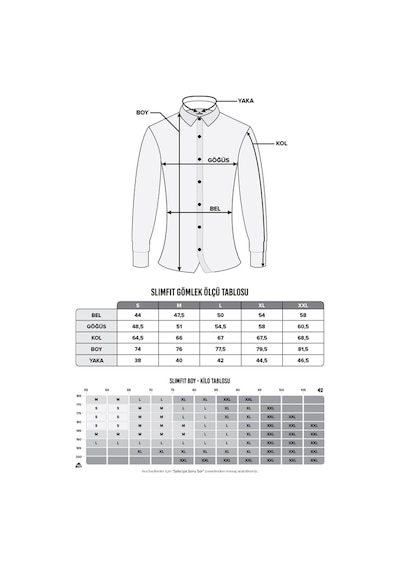 Tudors Slim Fit Uzun Kollu Pamuklu Kolay Ütü Erkek Mavi Gömlek-23407 Mavi