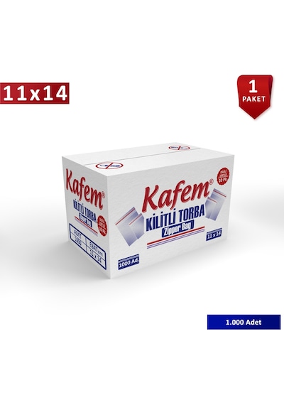 11 X 14 Cm Kilitli Poşet / Naylon Torba 1000 Adet - Kafem 11 X 14 Cm Kilitli Poşet / Naylon Torba 1000 Adet - Kafem