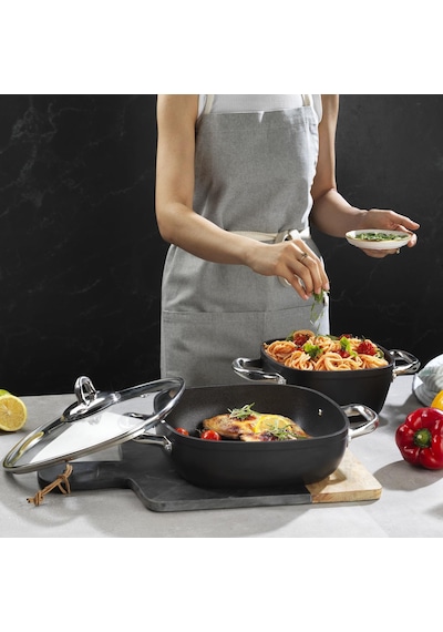 Schafer Gastronomıe 24 CM Master Granit İndüksiyon Basık Tencere