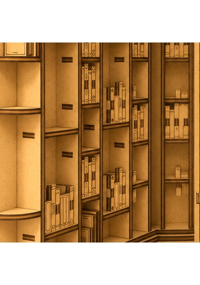 Library Diorama Book Nook Ahşap Maket Seti Dıy Miniatür Kütüphane Peri Led'li Kitaplık Dekoru
