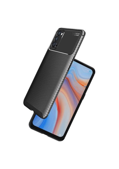 Oppo Reno 4 Kılıf Zore Negro Silikon Kapak Lacivert