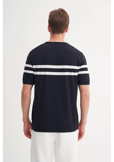 Cazador 3036 Erkek Bisiklet Yaka Triko T-shirt Laci