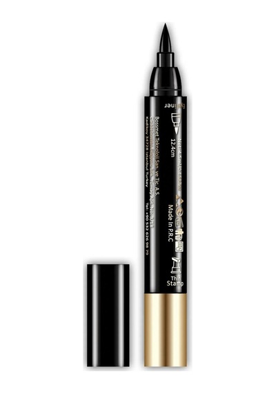 Shibella Kahverengi Çift Uçlu 24 Saat Dayanıklı İnce Damgalı Eyeliner Kutusuz