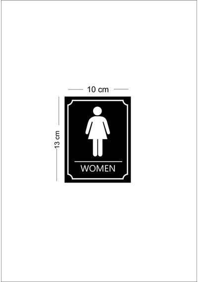 Women Wc Yön Levhası