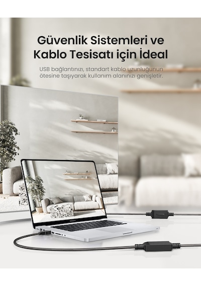 Ugreen Usb 2.0 Uzatma Kablosu Wi-fi Amplifikatör, 10 Metre, 10321