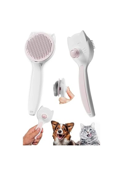 Otomatik Temizlenen Tüy Toplayıcı Tarak, Basmalı Kedi Köpek Fırçası